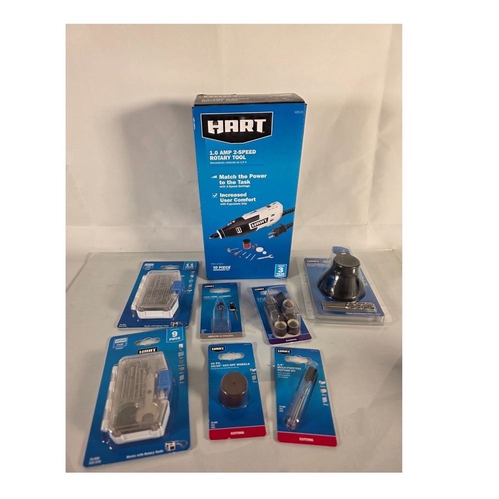 64 Piece Rotary Tool Accessory Kit Grinding Polishing Jewelry Making Sanding NIB